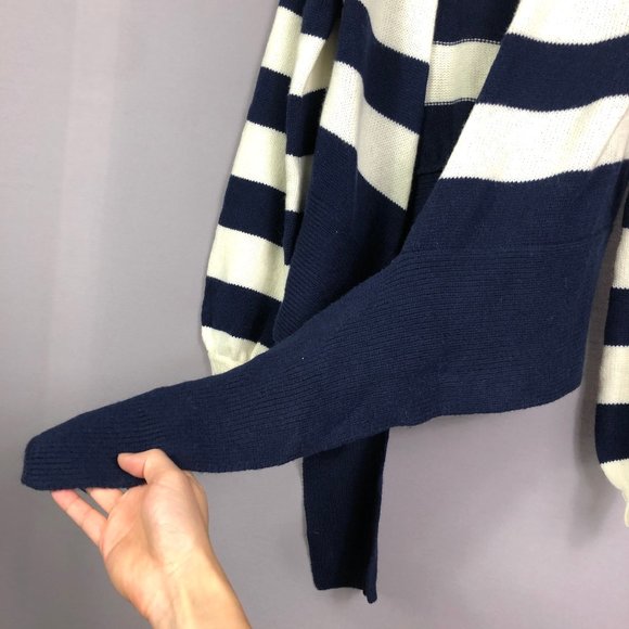 Brochu Walker Atlas Stripe Ayla Tie Cardigan Sweater Size Small - Picture 4 of 9